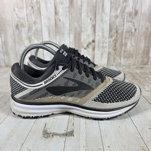 Brooks Revel Womens Running Shoes Black White Knit Sneakers 1202491B155 Size 7 B